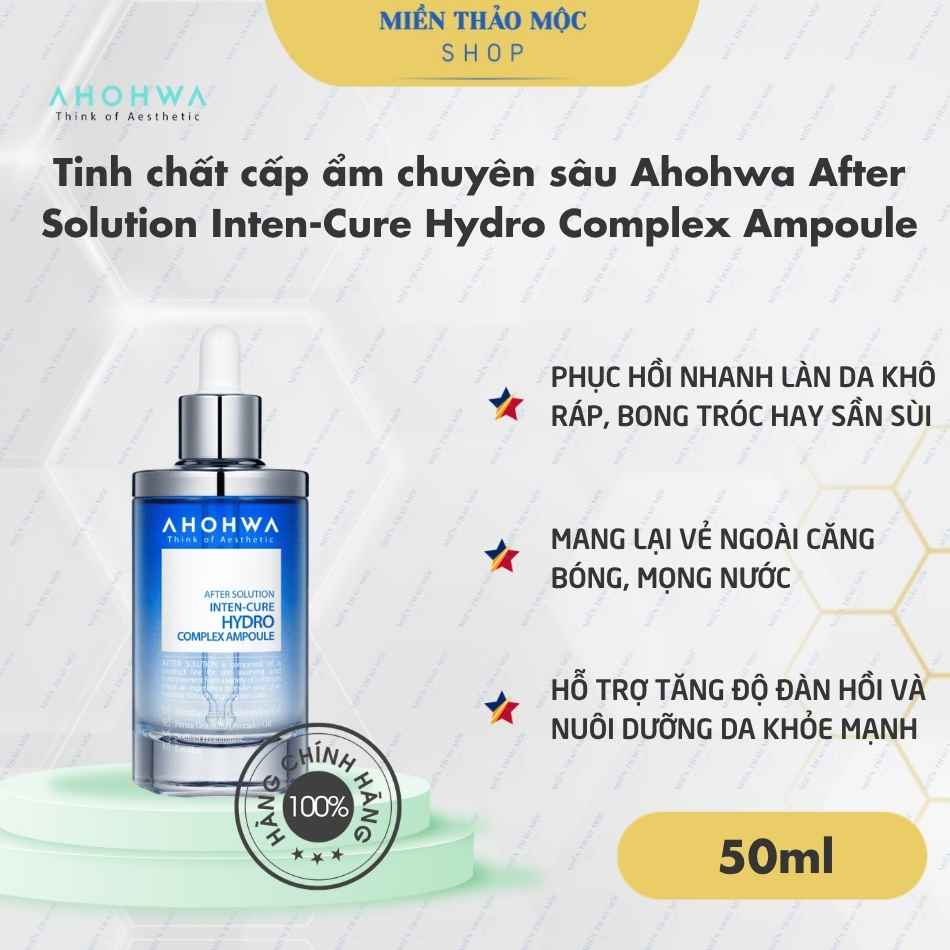 Tinh chất cấp ẩm chuyên sâu Ahohwa After Solution Inten-Cure Hydro Complex Ampoule