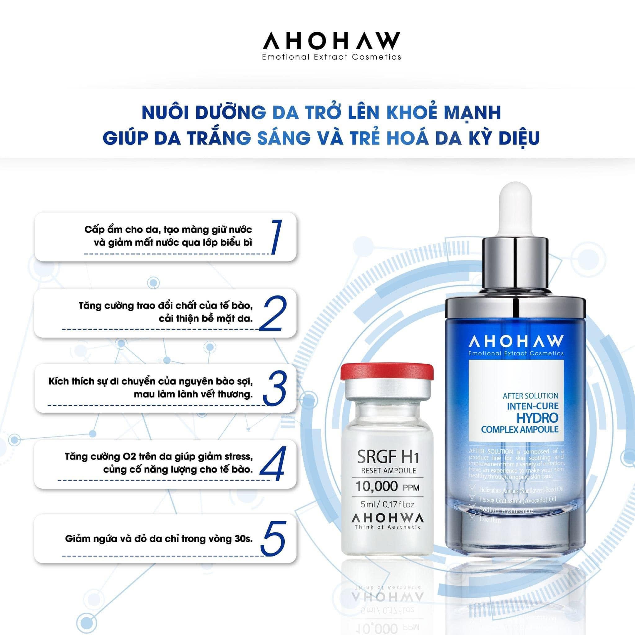 Tinh chất cấp ẩm chuyên sâu Ahohwa After Solution Inten-Cure Hydro Complex Ampoule