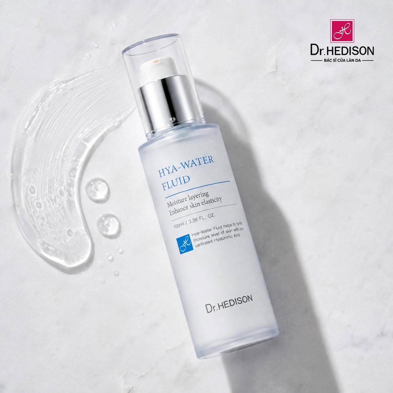 Tinh chất cấp ẩm phục hồi da Dr.HEDISON Hya-Water Fluid