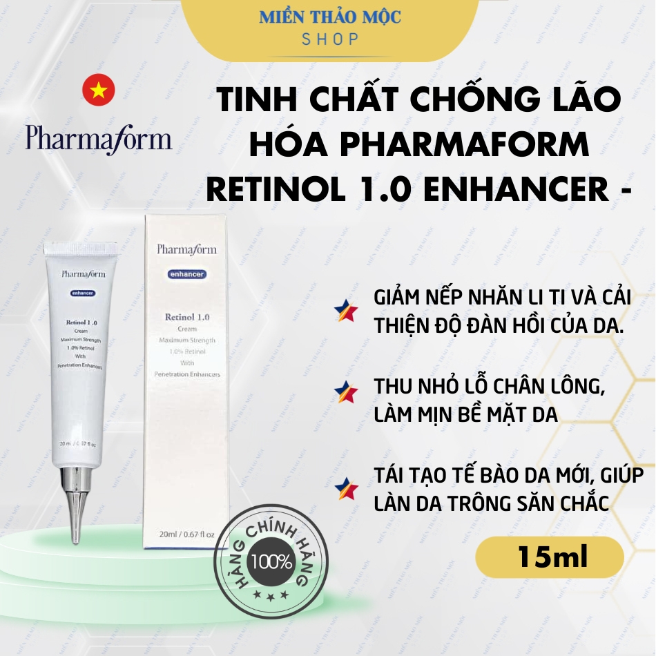 Tinh chất chống lão hóa Pharmaform Retinol 1.0 Enhancer 15ml