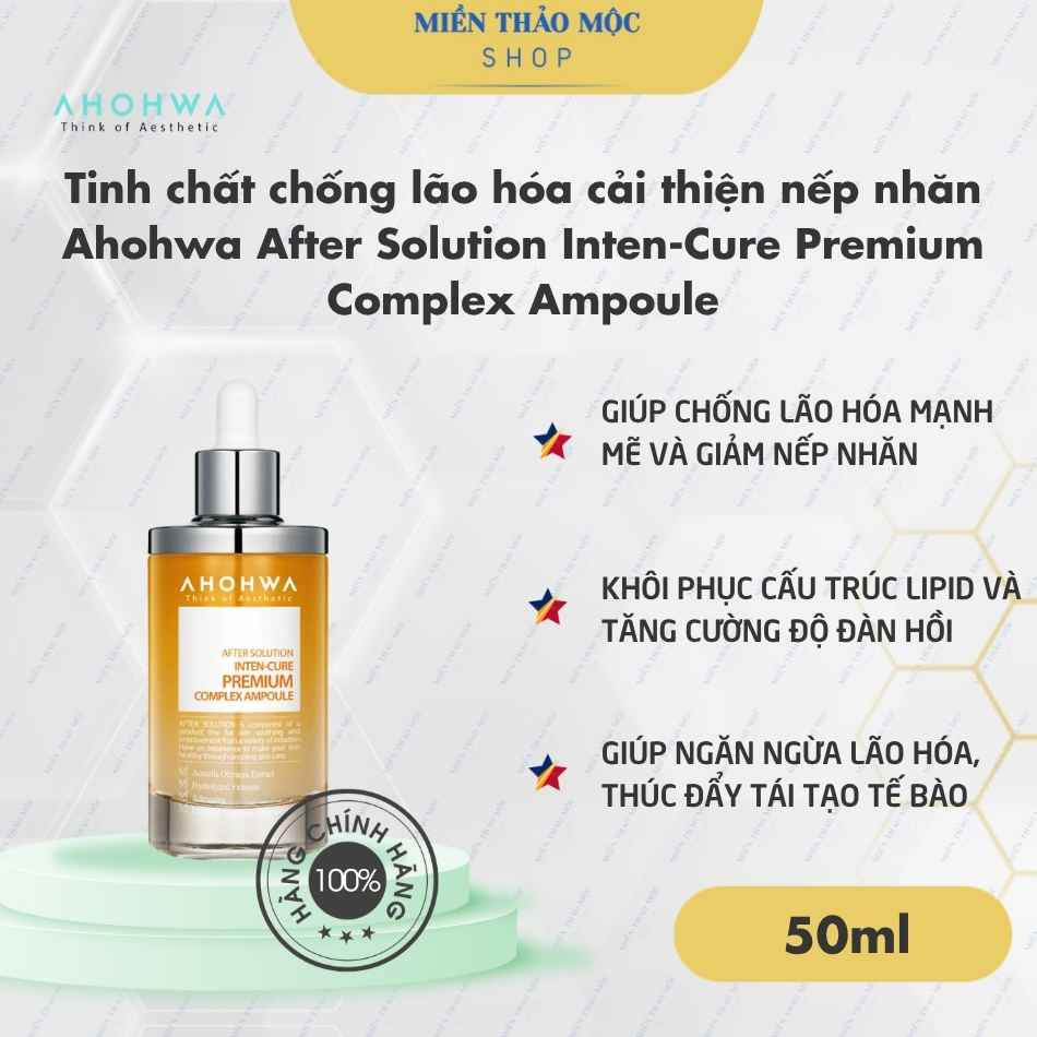 Tinh chất chống lão hóa cải thiện nếp nhăn Ahohwa After Solution Inten-Cure Premium Complex Ampoule