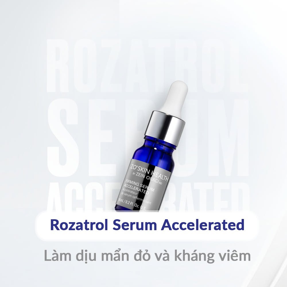 Tinh chất điều trị da đỏ nhạy cảm ZO Rozatrol Serum Accelerated (6 lọ/hộp)