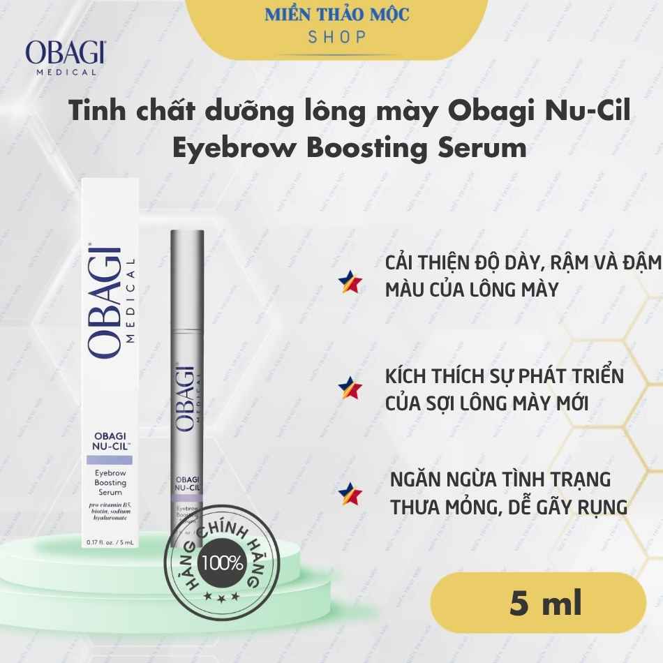 Tinh chất dưỡng lông mày Obagi Nu-Cil Eyebrow Boosting Serum