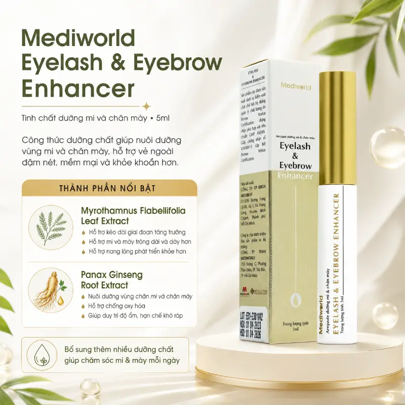 Tinh chất dưỡng mi chân mày Mediworld Eyelash & Eyebrow Enhancer 5ml