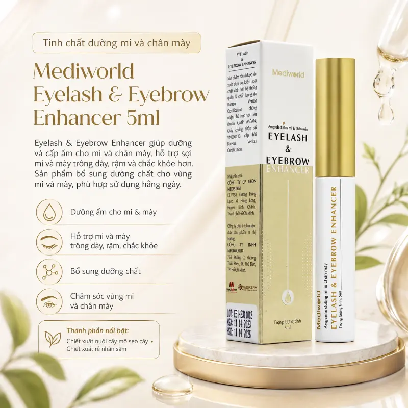 Tinh chất dưỡng mi chân mày Mediworld Eyelash & Eyebrow Enhancer 5ml