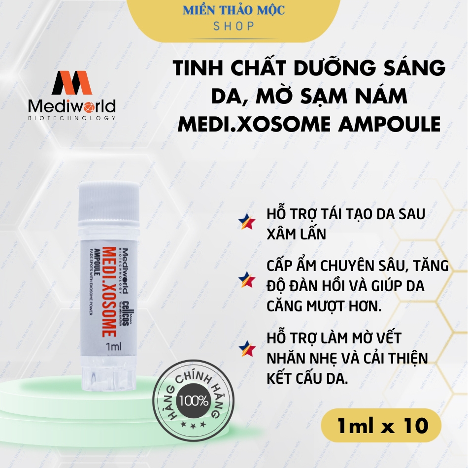 Tinh chất dưỡng sáng da mờ sạm nám Medi.Xosome Ampoule 1ml x 10