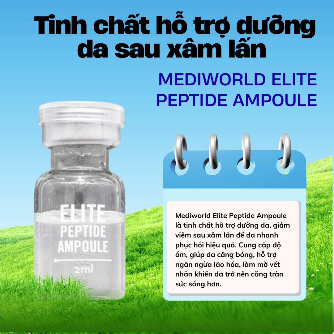 Tinh chất hỗ trợ dưỡng da sau xâm lấn Mediworld Elite Peptide Ampoule