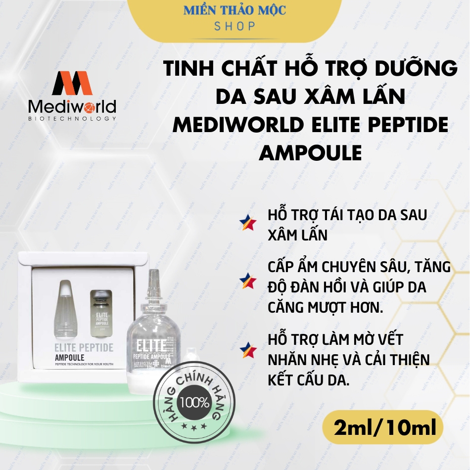 Tinh chất hỗ trợ dưỡng da sau xâm lấn Mediworld Elite Peptide Ampoule