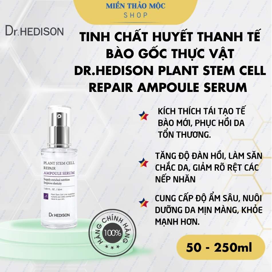 Tinh chất huyết thanh tế bào gốc thực vật Dr.Hedison Plant Stem Cell Repair Ampoule Serum (50ml-250ml)