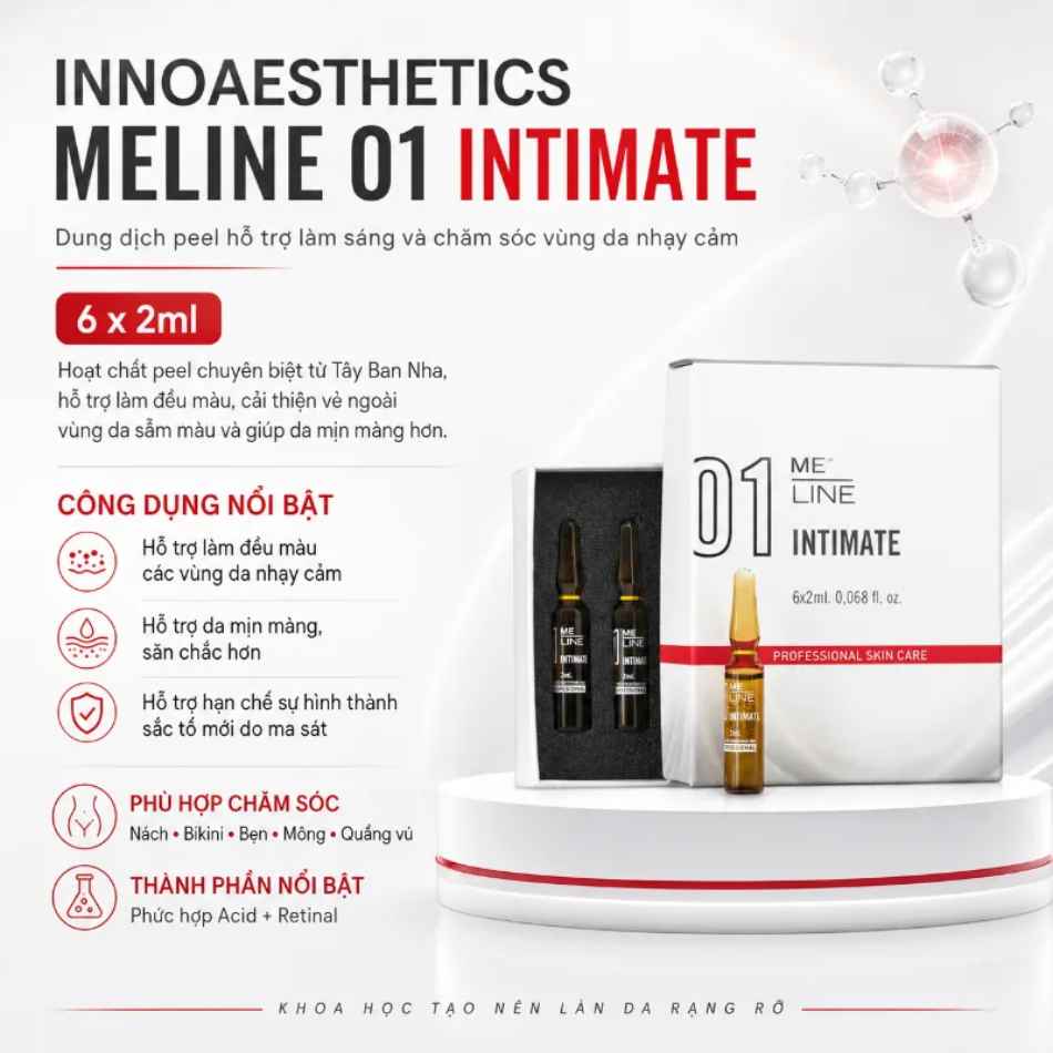 Tinh chất peel chống oxy hóa cho khu vực vùng kín Innoaesthetics INTIMATE 01 (tách lẻ)