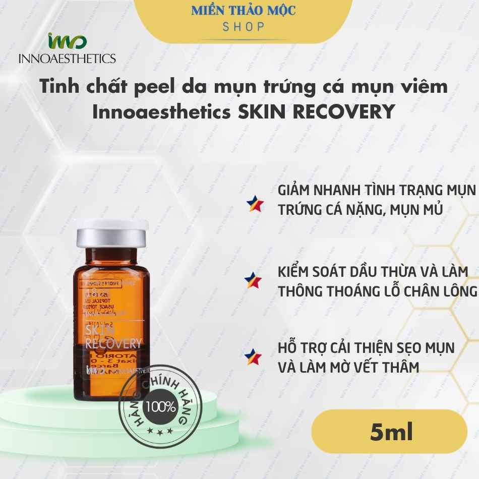 Tinh chất peel da mụn trứng cá mụn viêm Innoaesthetics SKIN RECOVERY (tách lẻ)