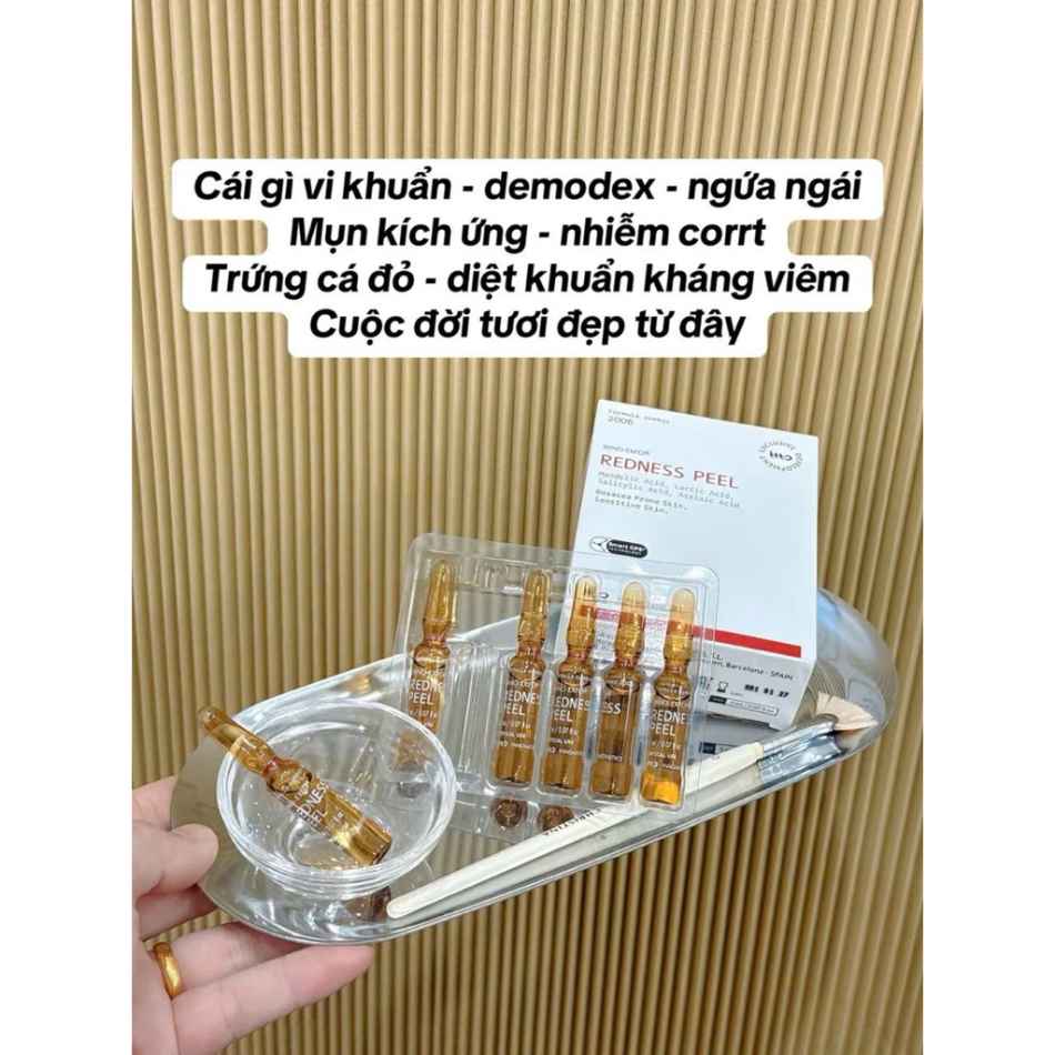 Tinh chất peel da nhạy cảm mỏng yếu phục hồi thải độc da Innoaesthetics REDNESS PEEL (nguyên hộp)