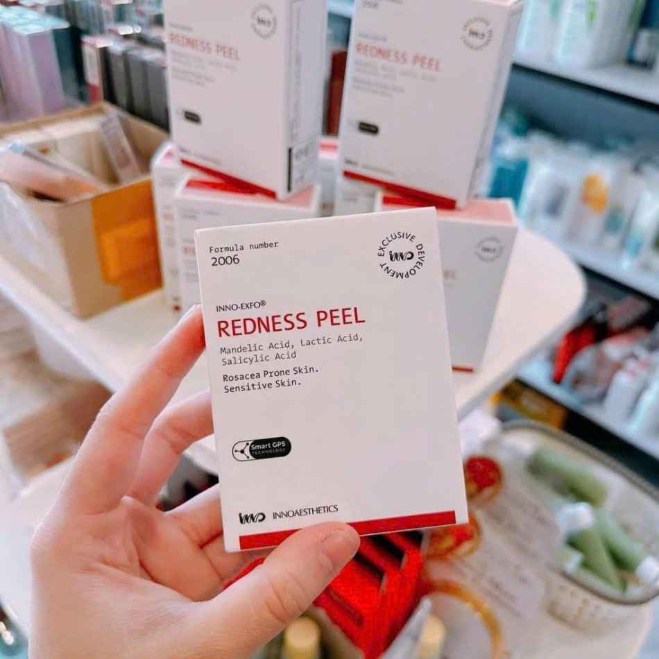 Tinh chất peel da nhạy cảm mỏng yếu phục hồi thải độc da Innoaesthetics REDNESS PEEL (tách lẻ)