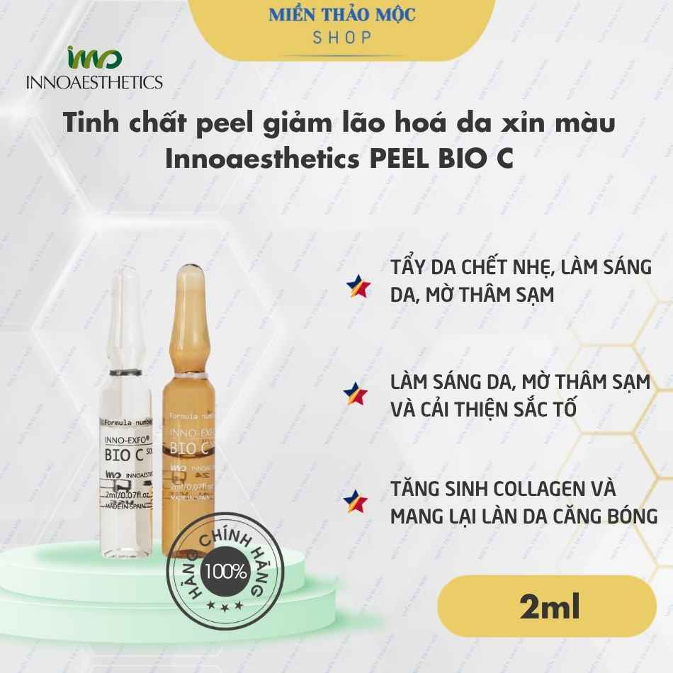 Tinh chất peel giảm lão hoá da xỉn màu Innoaesthetics PEEL BIO C (tách lẻ)