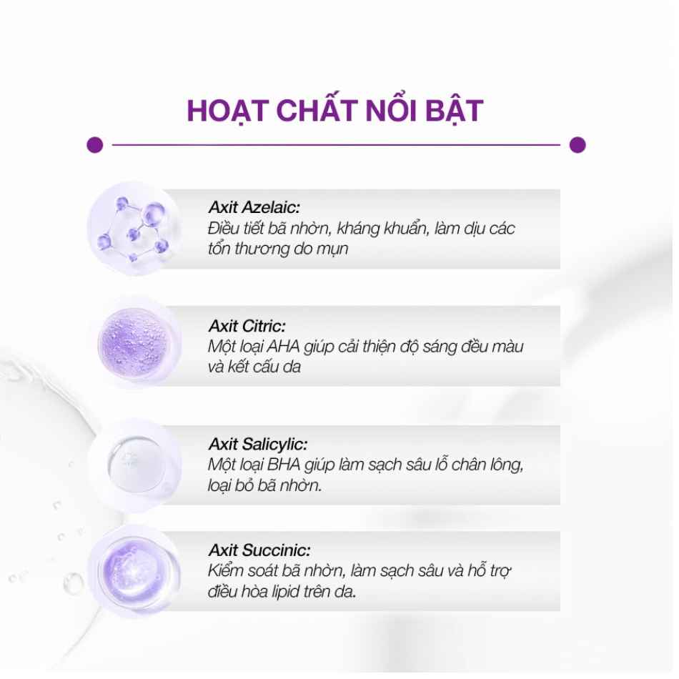 Tinh chất peel không bong điều tiết bã nhờn ức chế hình thành mụn SkinClinic Azalyc Peel Solution