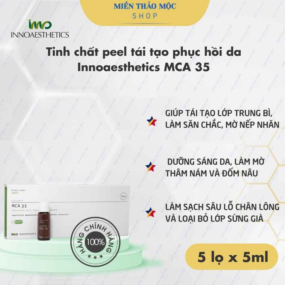 Tinh chất peel tái tạo phục hồi da Innoaesthetics MCA 35 (nguyên hộp)