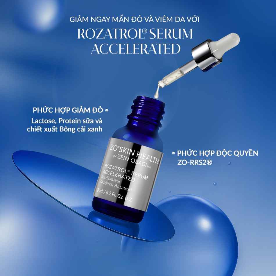 Tinh chất phục hồi da đỏ, nhạy cảm ZO® Skin Health Rozatrol Serum Accelerated