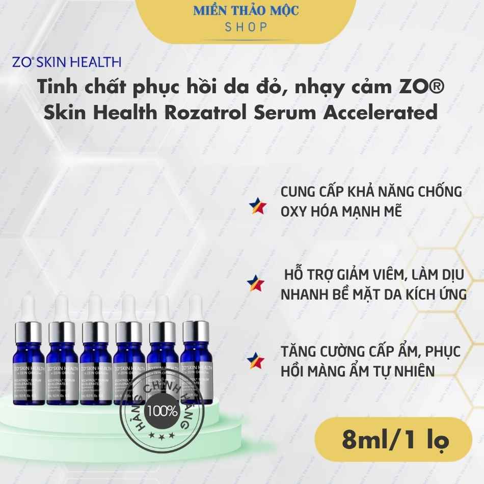 Tinh chất phục hồi da đỏ, nhạy cảm ZO® Skin Health Rozatrol Serum Accelerated