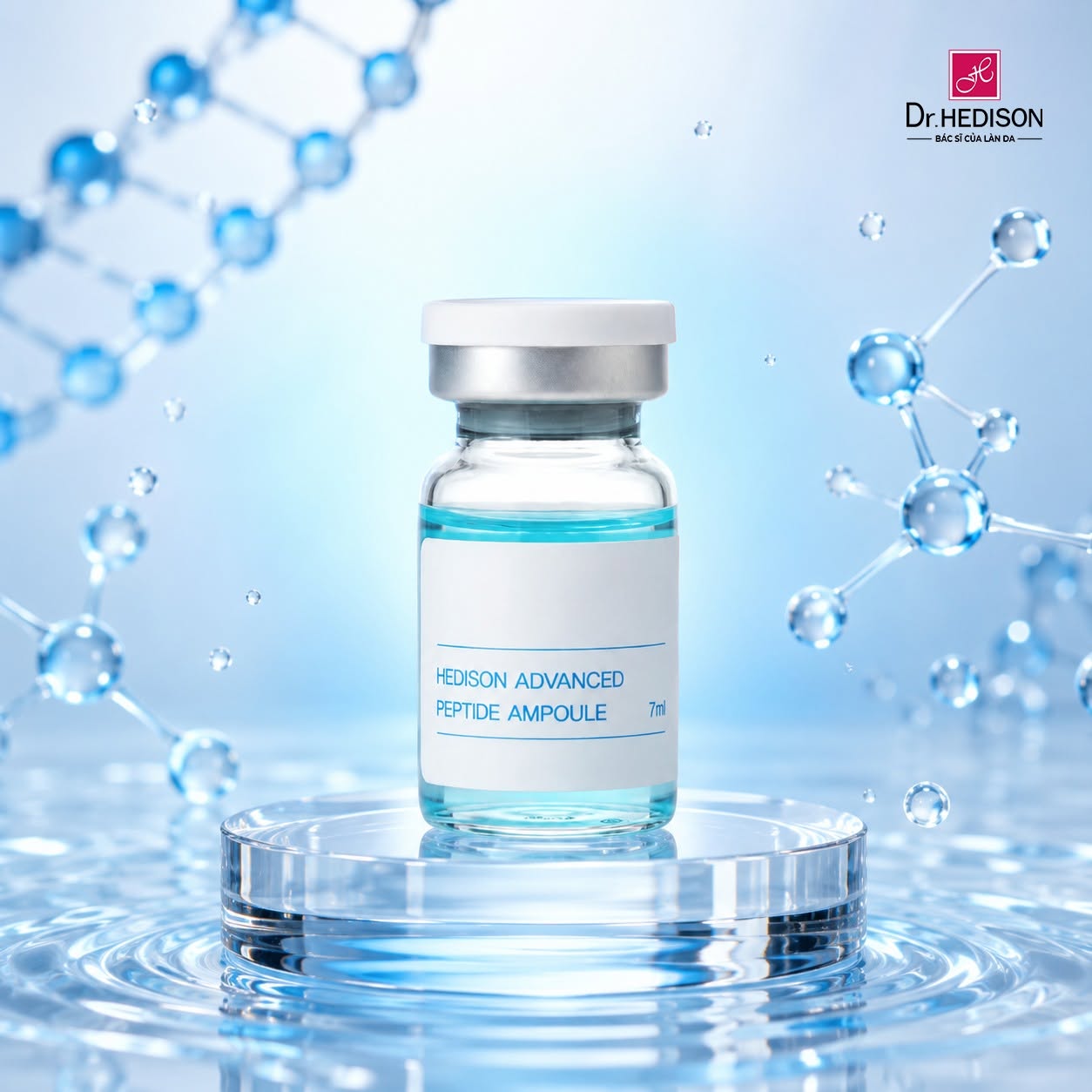 Tinh chất phục hồi trẻ hóa tái tạo giảm nếp nhăn cho da Dr.HEDISON Advanced Peptide Ampoule 1 lọ/5ml