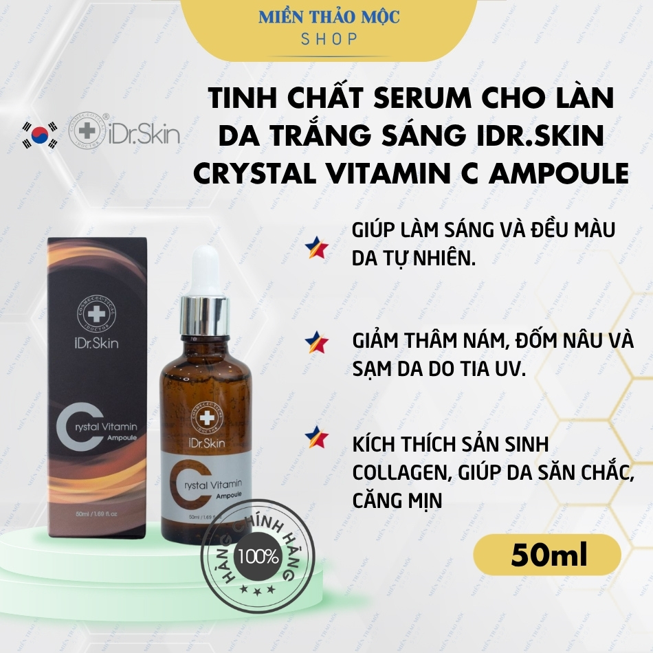 Tinh chất serum cho làn da trắng sáng iDr.Skin Crystal Vitamin C Ampoule