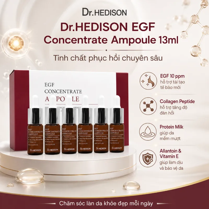 Tinh chất siêu tái tạo tế bào gốc Dr.Hedison EGF Concentrate Ampoule 13ml
