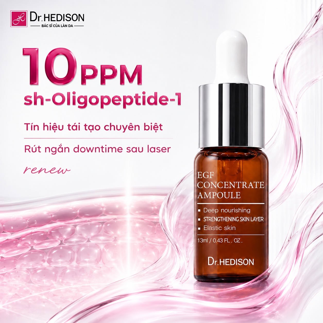 Tinh chất siêu tái tạo tế bào gốc Dr.HEDISON EGF Concentrate Ampoule