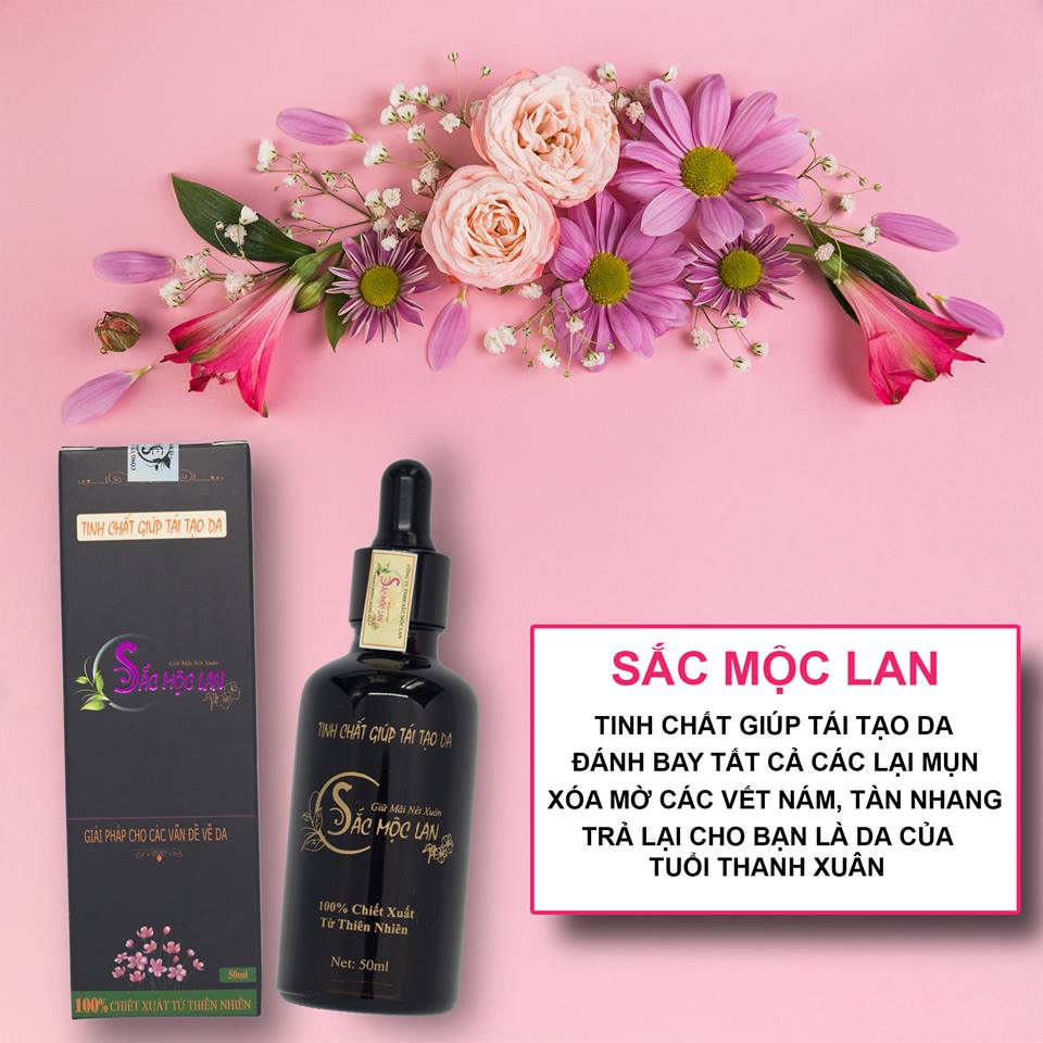 Tinh chất tái tạo da hỗ trợ giảm mụn, mờ thâm nám và tàn nhang Sắc Mộc Lan
