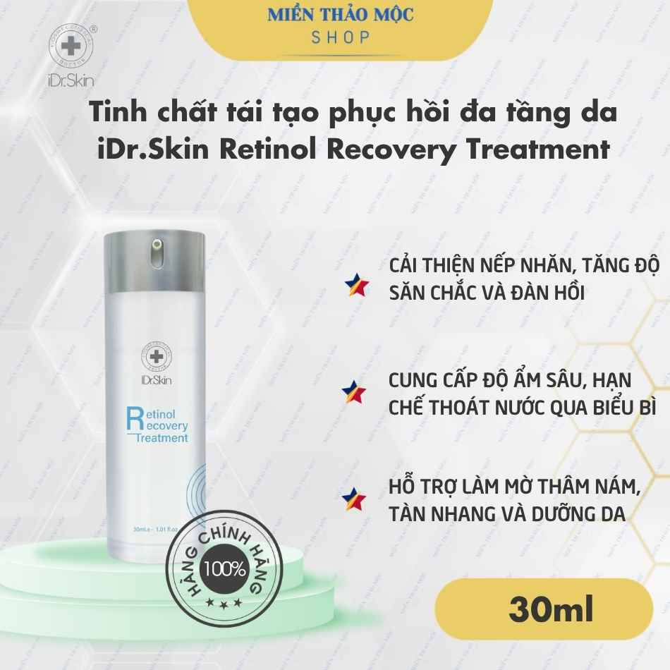 Tinh chất tái tạo phục hồi đa tầng da iDr.Skin Retinol Recovery Treatment