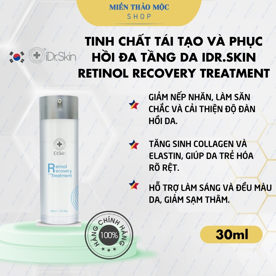 Tinh chất tái tạo phục hồi đa tầng da iDr.Skin Retinol Recovery Treatment
