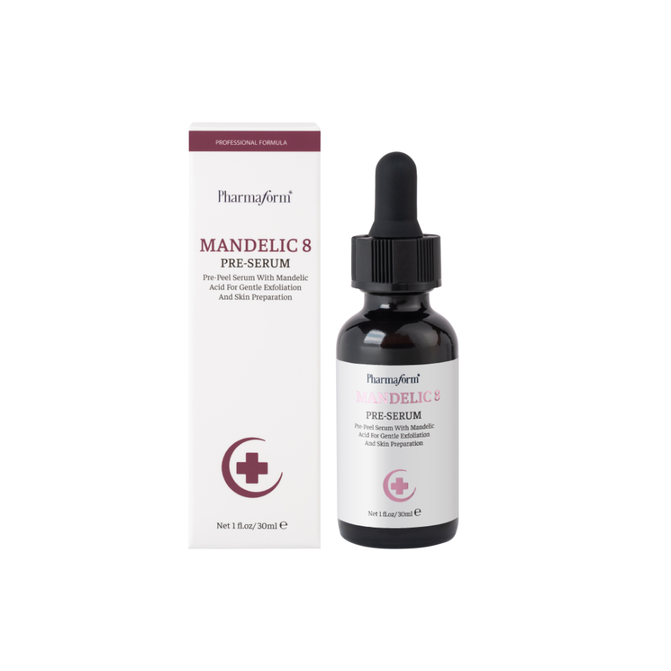 Tinh chất tẩy tế bào chết dịu nhẹ, làm sạch lỗ chân lông Pharmaform Mandelic 8 Pre-Serum