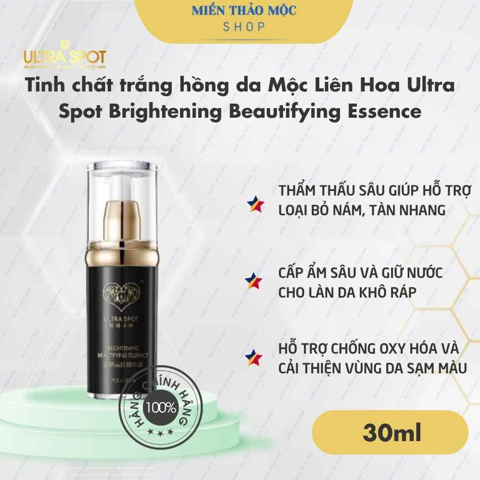 Tinh chất trắng hồng da Mộc Liên Hoa Ultra Spot Brightening Beautifying Essence