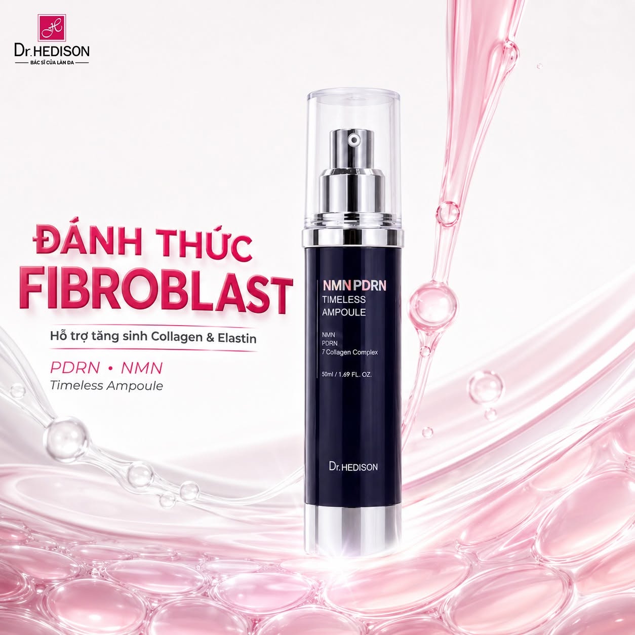 Tinh chất trẻ hóa Dr.HEDISON NMN PDRN Timeless Ampoule