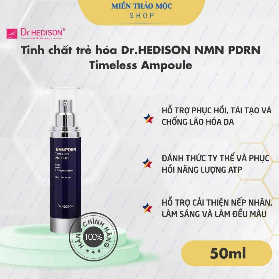 Tinh chất trẻ hóa Dr.HEDISON NMN PDRN Timeless Ampoule