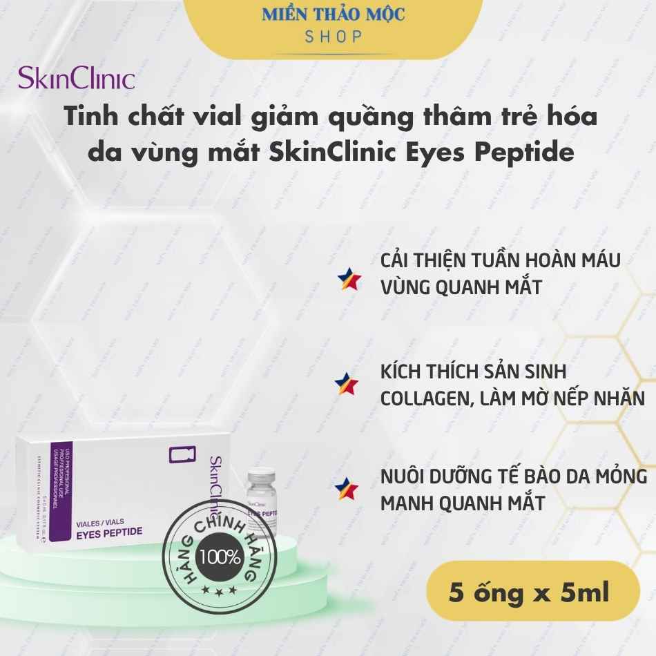 Tinh chất vial giảm quầng thâm trẻ hóa da vùng mắt SkinClinic Eyes Peptide