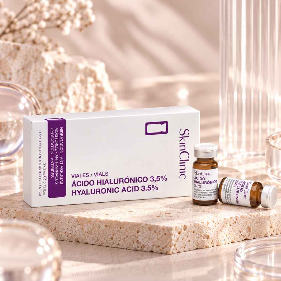 Tinh chất vial giữ ẩm làm mờ nếp nhăn ngăn ngừa sẹo SkinClinic Hyaluronic Acid 3,5%