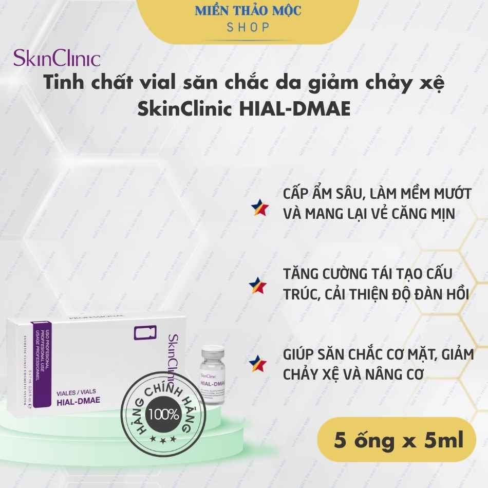 Tinh chất vial săn chắc da giảm chảy xệ SkinClinic HIAL-DMAE