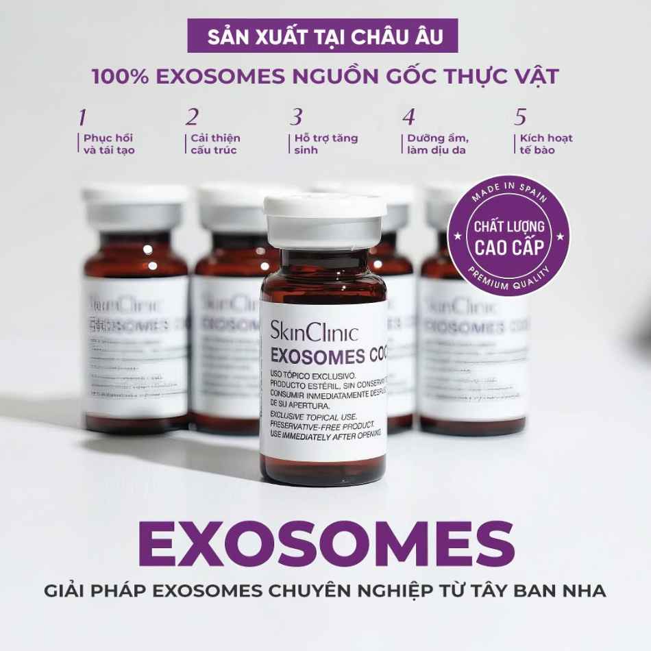 Tinh chất vial tái tạo làn da cải thiện dấu hiệu lão hóa SkinClinic Exosomes Cocktail