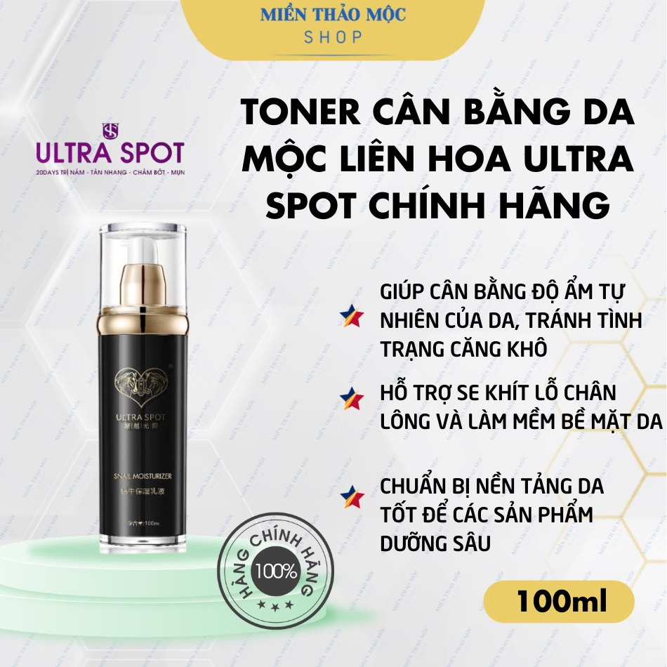 Toner cân bằng da Mộc Liên Hoa Ultra Spot 100ml