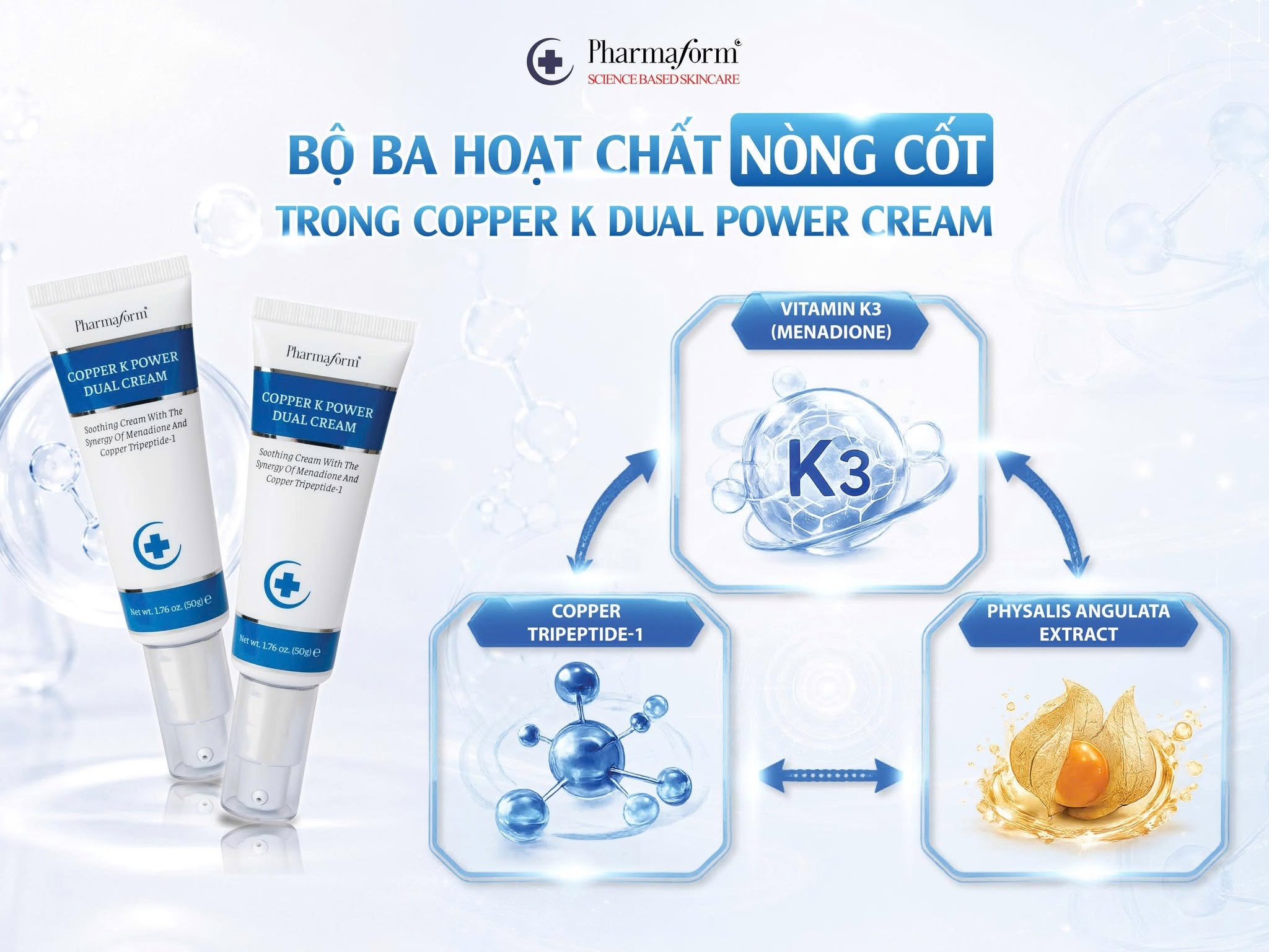 Kem dưỡng ẩm làm dịu và làm mềm các vùng da khô ráp Pharmaform Copper K Power Dual Cream.jpg