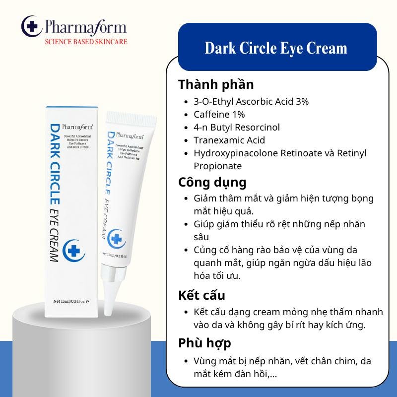 Kem Dưỡng Mắt Hỗ Trợ Giảm Quầng Thâm, Bọng Mắt & Nếp Nhăn Pharmaform Dark Circle Eye Cream 3.jpg