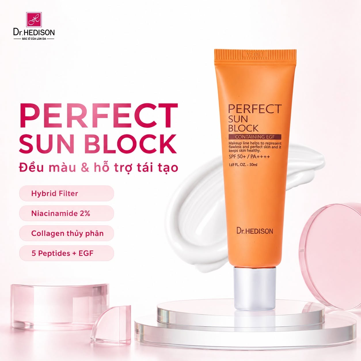 Kem chống nắng không trôi Dr.Hedison Perfect Sun Block SPF50+ PA++++ 50ml – Bảo Vệ Toàn Diện, Kháng Nước Và Dưỡng Da Mỗi Ngày.jpg