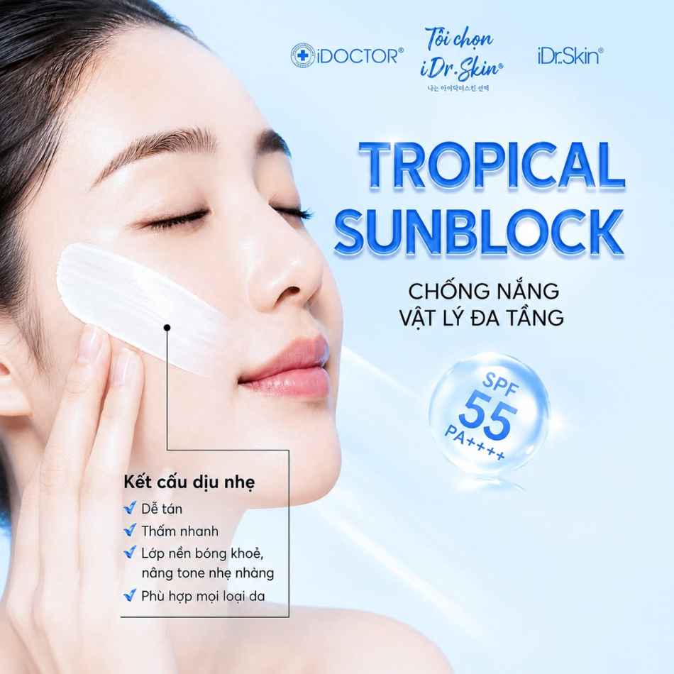 Kem chống nắng nâng tông vật lý phổ rộng iDr.Skin Tropical Sunblock SPF55 PA++++ (2).jpg