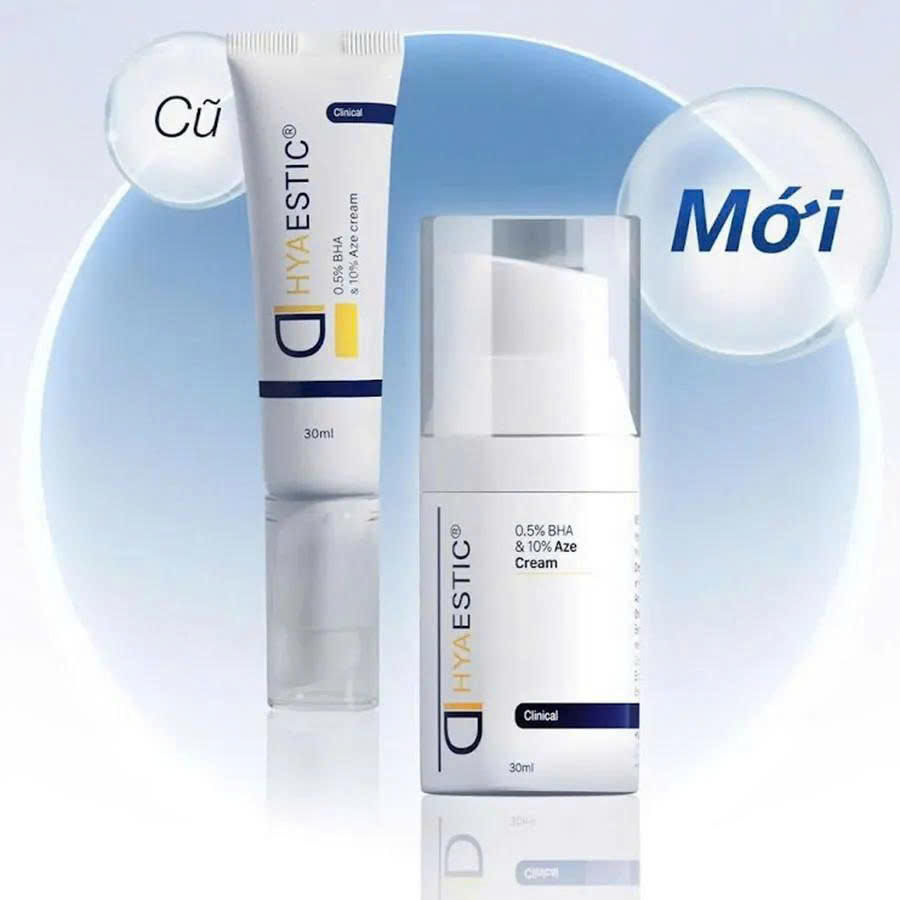 em dưỡng giảm mụn ngừa thâm Hyaestic 0,5% BHA & 10% Aze Cream 30ml.jpg