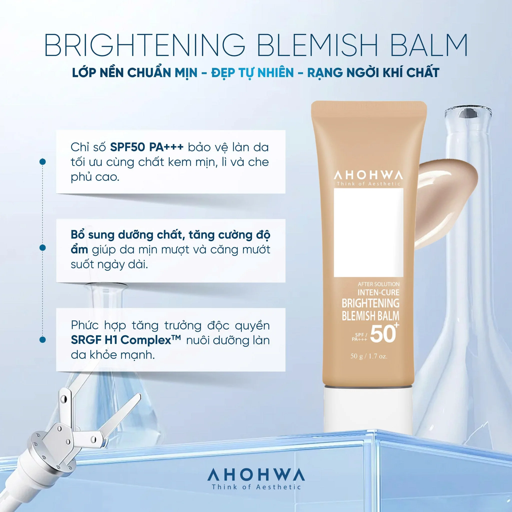 Kem nền che khuyết điểm 3 in 1 Ahohwa After Solution Inten-Cure Brightening Blemish Balm 2.webp