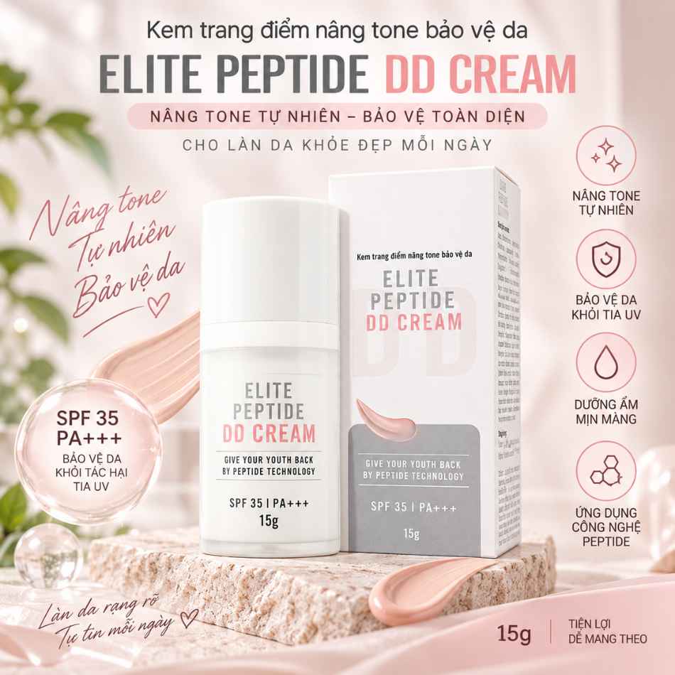 Kem trang điểm nâng tone bảo vệ da Mediworld Elite Peptide DD Cream (2).jpg