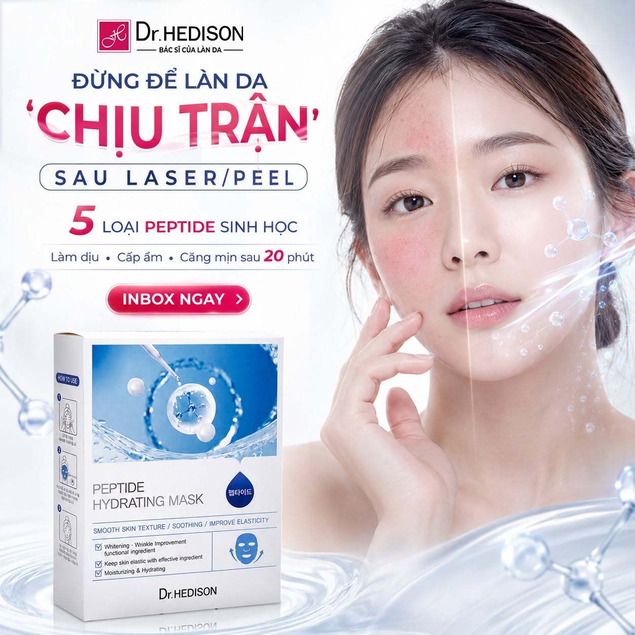 Mặt nạ cấp ẩm, làm dịu và hỗ trợ phục hồi da Dr.HEDISON Peptide Hydrating Mask 5.jpg