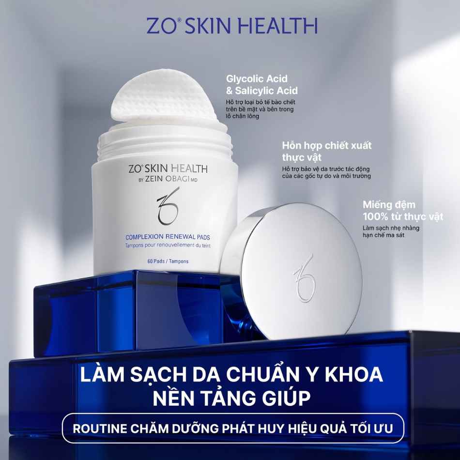 Miếng tẩy tế bào chết làm sạch và thông thoáng lỗ chân lông ZO® Skin Health Complexion Renewal Pads (2).jpg