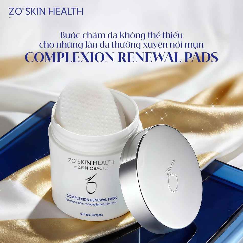 Miếng tẩy tế bào chết làm sạch và thông thoáng lỗ chân lông ZO® Skin Health Complexion Renewal Pads (1).jpg