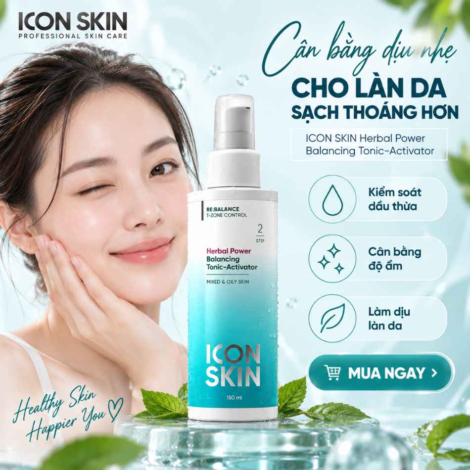 Nước cân bằng cho da dầu, da hỗn hợp Icon Skin Herbal Power Balancing Tonic-Activator.jpg