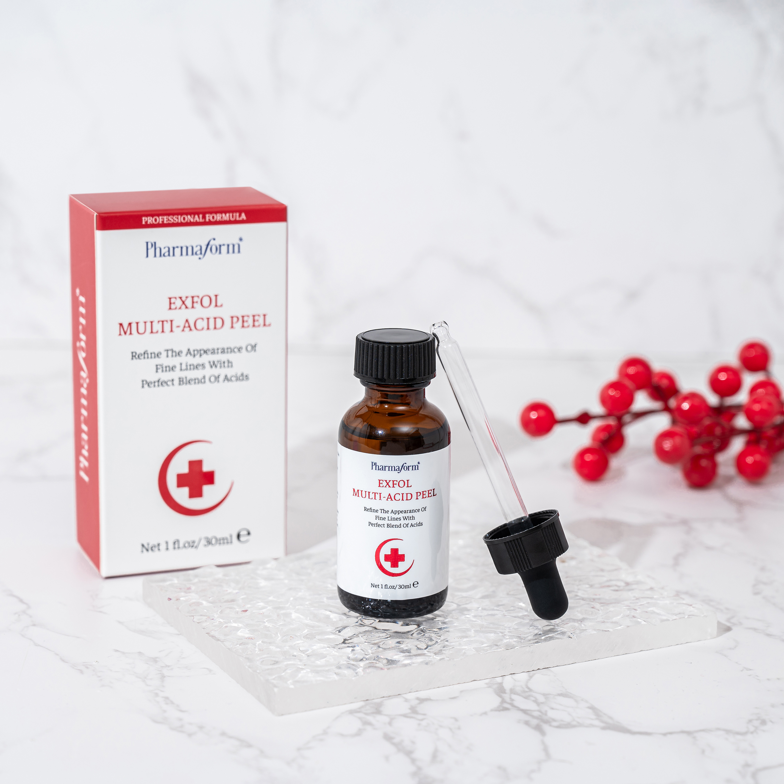 Serum-Pharmaform-Exfol-Multi-Acid-Peel-giup-cang-bong-tai-tao-lan-da_Serum Pharmaform Exfol Multi - Acid Peel giúp căng bóng, tái tạo làn da 1.jpg